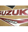 Suzuki GSX-R 750 2012 - BLACK/RED VERSION DECALS SET