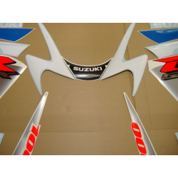 Suzuki GSX-R 1000 2001 - WHITE/BLUE VERSION DECALS SET