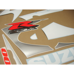 Suzuki GSX-R 1000 2001 - WHITE/BLUE VERSION DECALS SET