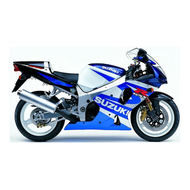 Suzuki GSX-R 1000 2001 - WHITE/BLUE VERSION DECALS SET