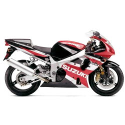 Suzuki GSX-R 1000 2001 - WHITE/BLUE VERSION DECALS SET