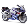 Suzuki GSX-R 1000 2002 - WHITE/BLUE VERSION DECALS SET