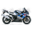 Suzuki GSX-R 1000 2003 - WHITE/BLUE VERSION VERSION DECALS SET (Compatible Product)