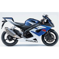 Suzuki GSX-R 1000 2005 - WHITE/BLUE VERSION DECALS SET