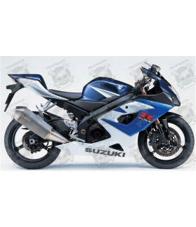 Suzuki GSX-R 1000 2005 - WHITE/BLUE VERSION DECALS SET (Compatible Product)