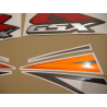 Suzuki GSX-R 1000 2007 - ORANGE/BLACK VERSION DECALS SET