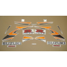 Suzuki GSX-R 1000 2007 - ORANGE/BLACK VERSION DECALS SET