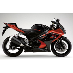 Suzuki GSX-R 1000 2007 - ORANGE/BLACK VERSION DECALS SET
