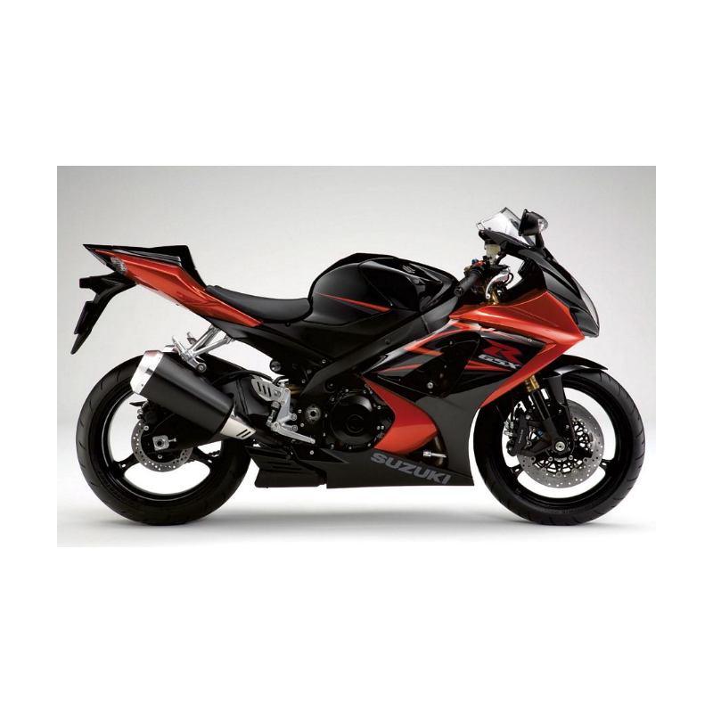 Suzuki GSX-R 1000 2007 - ORANGE/BLACK VERSION DECALS SET
