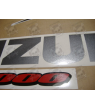 Suzuki GSX-R 1000 2007 - SILVER/RED VERSION DECALS SET