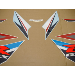Suzuki GSX-R 1000 2007 - WHITE/BLUE VERSION DECALS SET
