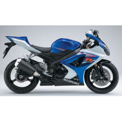Suzuki GSX-R 1000 2007 - WHITE/BLUE VERSION DECALS SET
