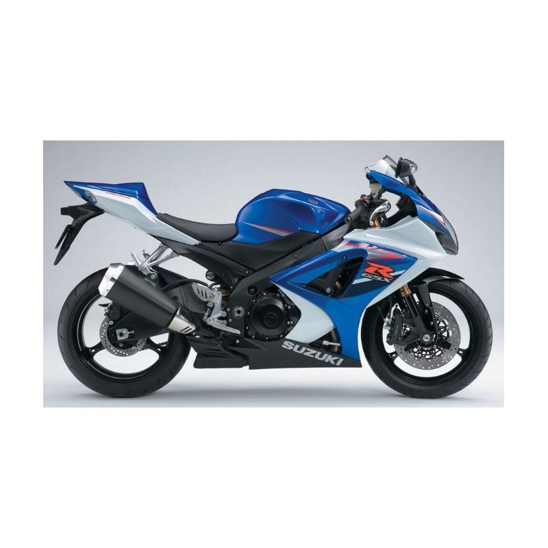 Suzuki GSX-R 1000 2007 - WHITE/BLUE VERSION DECALS SET