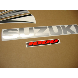 Suzuki GSX-R 1000 2007 - YELLOW/SILVER VERSION DECALS SET
