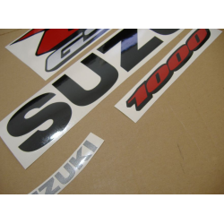 Suzuki GSX-R 1000 2008 - BLACK VERSION DECALS SET
