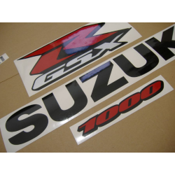 Suzuki GSX-R 1000 2008 - BLACK VERSION DECALS SET