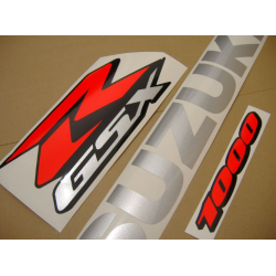 Suzuki GSX-R 1000 2008 - BLUE VERSION DECALS SET