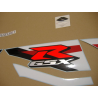 Suzuki GSX-R 1000 2012 - WHITE/BLUE VERSION DECALS SET