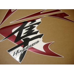 SUZUKI HAYABUSA 2008 - WHITE/RED VERSION DECALS