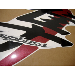 SUZUKI HAYABUSA 2008 - WHITE/RED VERSION DECALS