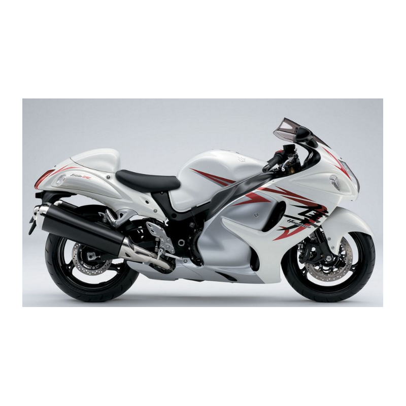 SUZUKI HAYABUSA 2008 - WHITE/RED VERSION DECALS