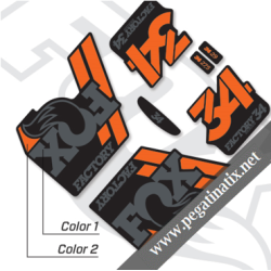 FOX FACTORY 34 2018 DECALS BLACK FORKS