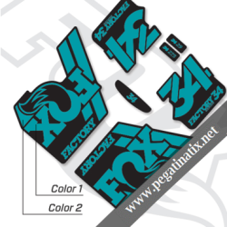 FOX FACTORY 34 2018 DECALS BLACK FORKS