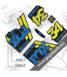 FOX FACTORY 34 2018 DECALS BLACK FORKS