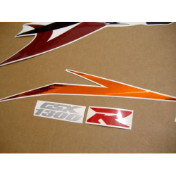 SUZUKI HAYABUSA 2008 - ORANGE/RED VERSION DECALS