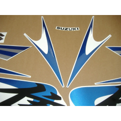 SUZUKI HAYABUSA 2009 - WHITE/BLUE VERSION DECALS
