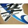 SUZUKI HAYABUSA 2009 - WHITE/BLUE VERSION DECALS