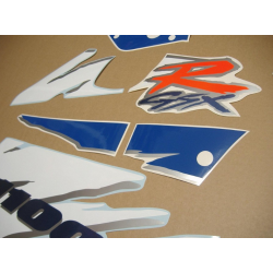 Suzuki GSX-R 1100 1995 - WHITE/BLUE VERSION DECALS