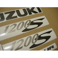 Suzuki Bandit 1200S 2001 - SILVER VERSION DECALS