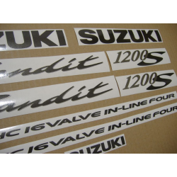 Suzuki Bandit 1200S 2001 - SILVER VERSION DECALS