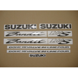 Suzuki Bandit 1200S 2001 - SILVER VERSION DECALS