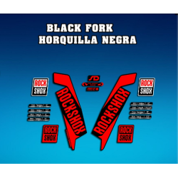 ROCKSHOX SID BRAIN 2018 BLACK FORK DECALS KIT