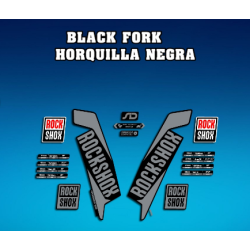 ROCKSHOX SID BRAIN 2018 BLACK FORK DECALS KIT