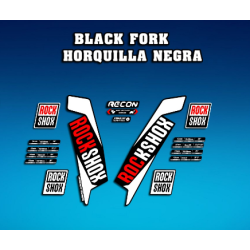 ROCKSHOX SID BRAIN 2018 BLACK FORK DECALS KIT