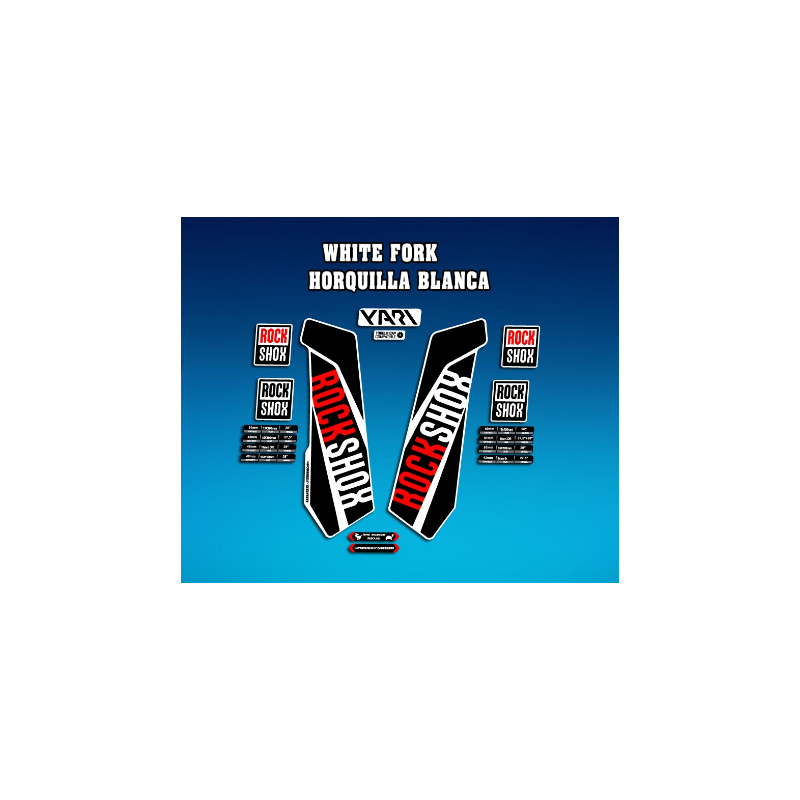 ROCKSHOX SID BRAIN 2018 BLACK FORK DECALS KIT