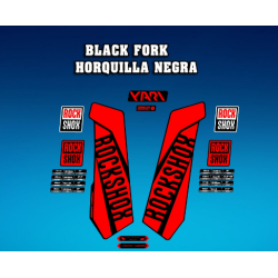 ROCKSHOX SID BRAIN 2018 BLACK FORK DECALS KIT
