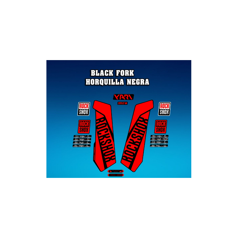 STICKERS FORK ROCK SHOX YARI 2017 AM118