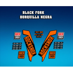 ROCKSHOX SID BRAIN 2018 BLACK FORK DECALS KIT