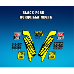 ROCKSHOX SID BRAIN 2018 BLACK FORK DECALS KIT