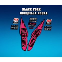 ROCKSHOX SID BRAIN 2018 BLACK FORK DECALS KIT