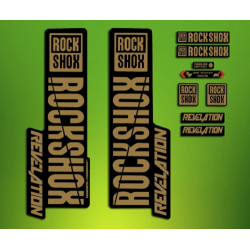 ROCKSHOX SID BRAIN 2018 BLACK FORK DECALS KIT