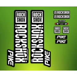 ROCKSHOX SID BRAIN 2018 BLACK FORK DECALS KIT