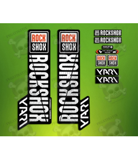ROCKSHOX SID BRAIN 2018 BLACK FORK DECALS KIT (Produit compatible)