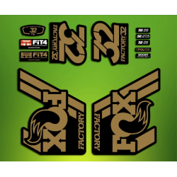 ROCKSHOX SID BRAIN 2018 BLACK FORK DECALS KIT