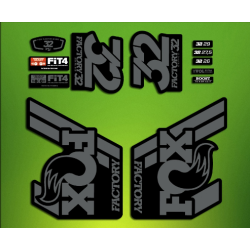 ROCKSHOX SID BRAIN 2018 BLACK FORK DECALS KIT