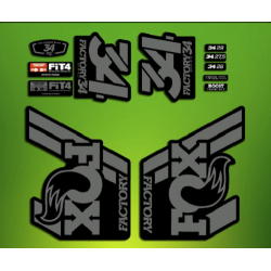 ROCKSHOX SID BRAIN 2018 BLACK FORK DECALS KIT